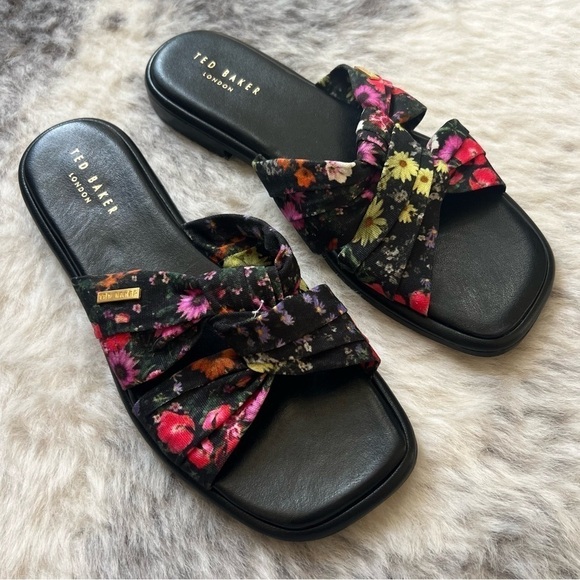 Ted Baker London Ashina Knotted Mule Sandals - Picture 1 of 6